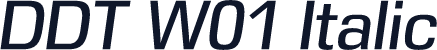 DDT W01 Italic