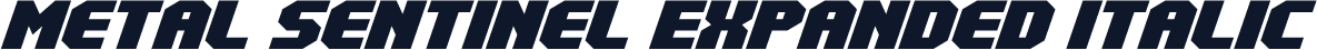 Metal Sentinel Expanded Italic