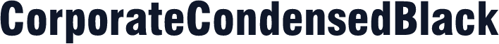 CorporateCondensedBlack