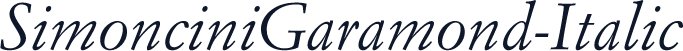 SimonciniGaramond-Italic