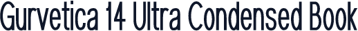 Gurvetica 14 Ultra Condensed Book