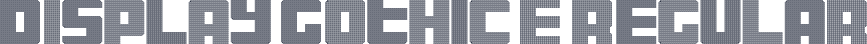 Display Gothic E Regular