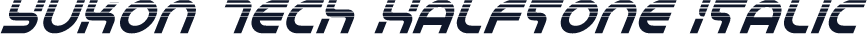 Yukon Tech Halftone Italic