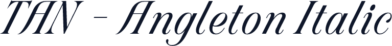 TAN - Angleton Italic