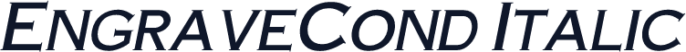EngraveCond Italic