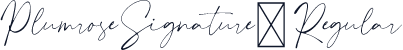 PlumroseSignature-Regular