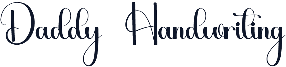 Daddy Handwriting