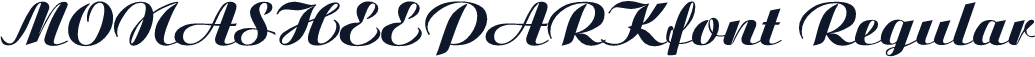 MONASHEEPARKfont Regular