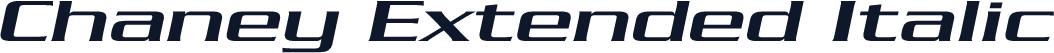 Chaney Extended Italic
