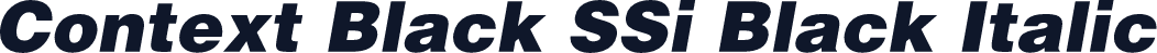 Context Black SSi Black Italic