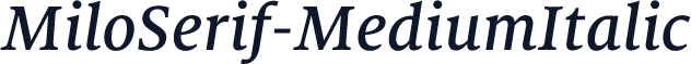 MiloSerif-MediumItalic