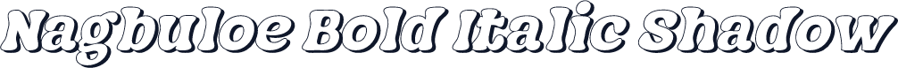 Nagbuloe Bold Italic Shadow