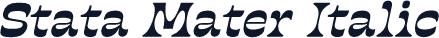 Stata Mater Italic