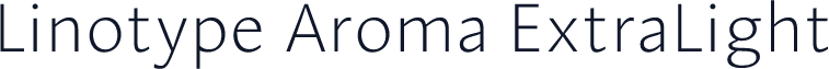 Linotype Aroma ExtraLight