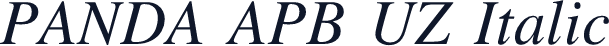 PANDA APB UZ Italic