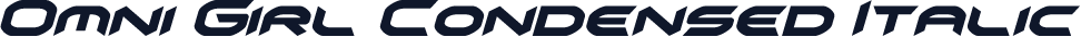 Omni Girl Condensed Italic