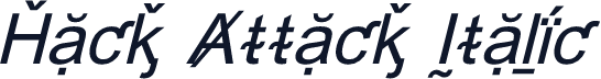 Hack Attack Italic