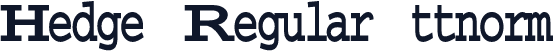 Hedge Regular ttnorm