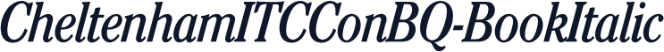 CheltenhamITCConBQ-BookItalic