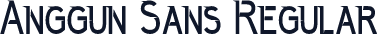 Anggun Sans Regular