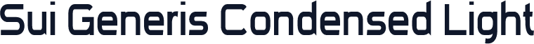 Sui Generis Condensed Light