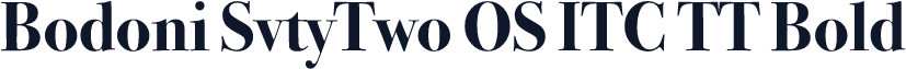 Bodoni SvtyTwo OS ITC TT Bold