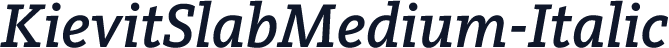 KievitSlabMedium-Italic