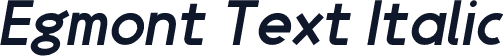 Egmont Text Italic