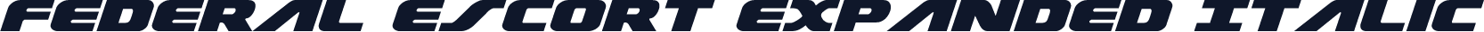 Federal Escort Expanded Italic