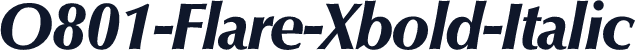 O801-Flare-Xbold-Italic