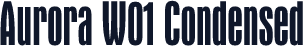 Aurora W01 Condensed