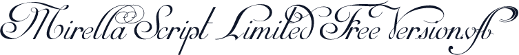 Mirella Script Limited Free Version.vfb