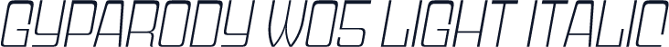 Gyparody W05 Light Italic