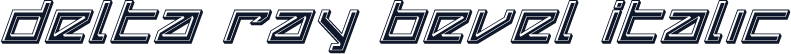Delta Ray Bevel Italic
