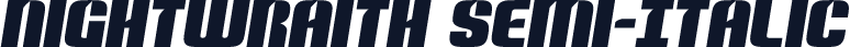 Nightwraith Semi-Italic