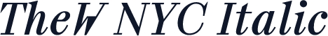 TheW NYC Italic