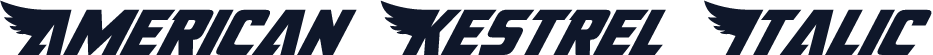 American Kestrel Italic