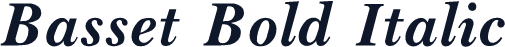 Basset Bold Italic