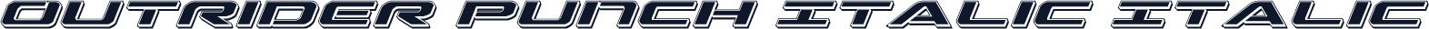 Outrider Punch Italic Italic