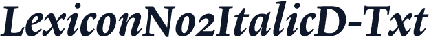 LexiconNo2ItalicD-Txt