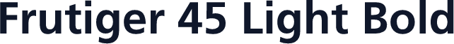 Frutiger 45 Light Bold