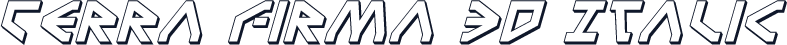 Terra Firma 3D Italic