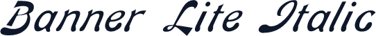 Banner Lite Italic