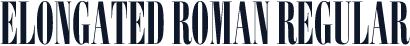 Elongated Roman Regular