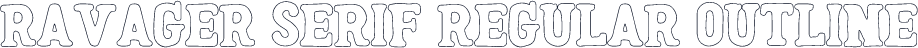 Ravager Serif Regular Outline