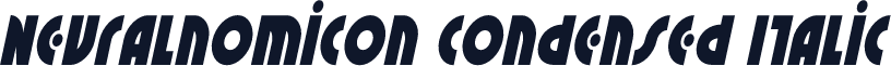 Neuralnomicon Condensed Italic