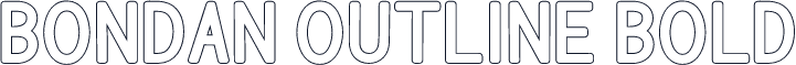 Bondan Outline Bold