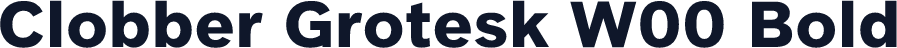 Clobber Grotesk W00 Bold