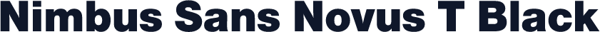 Nimbus Sans Novus T Black