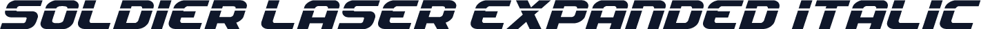 Soldier Laser Expanded Italic